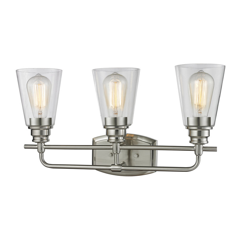 Laurel Foundry Modern Farmhouse Clayton 3Light Vanity Light & Reviews